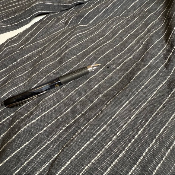 Eileen Fisher Organic Linen Crop Ankle Wide Leg Pants Women's XL Beach Strips - Picture 8 of 15